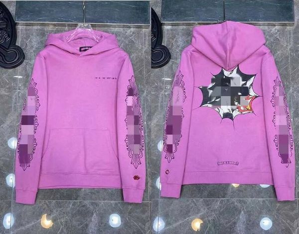 

designer mens hoodies chrome winter sweatshirts heart ch long sleeve jacket loose coat hip hop chromees blue&black direct selling