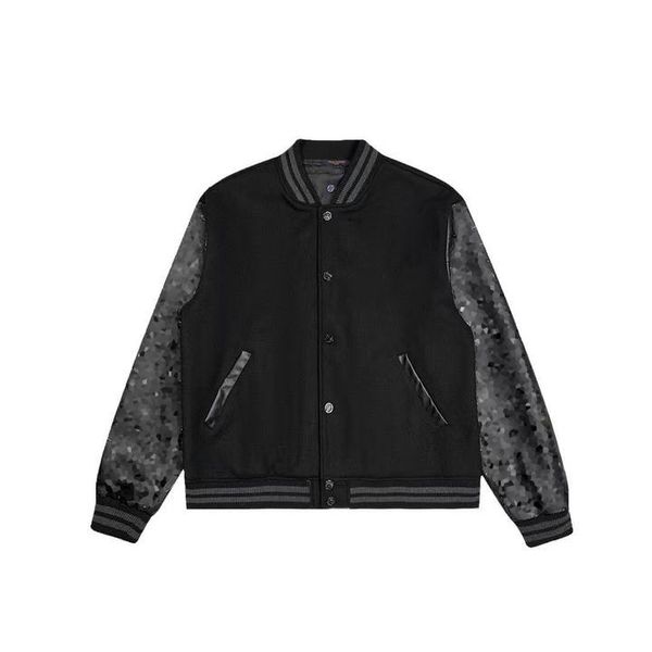 

mens jackets baseball varsity jacket letter stitching embroidery autumn and winter men loose causal outwear coats 35iy, Black;brown