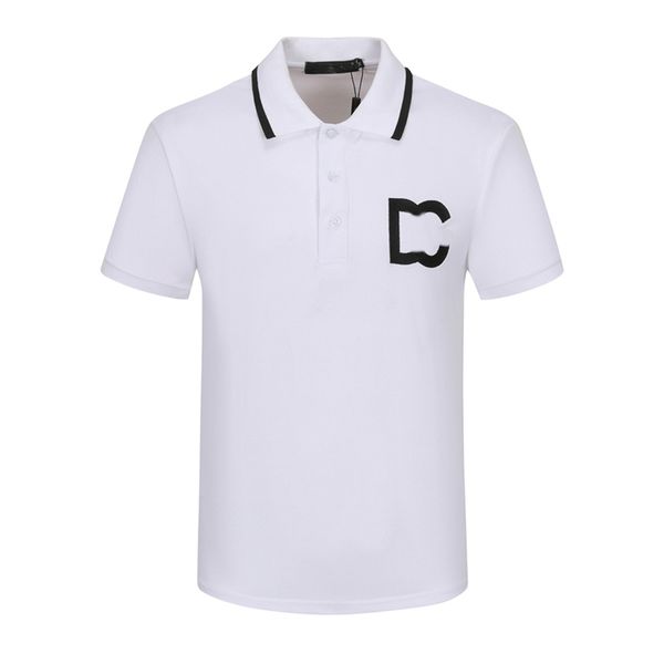 

golf polos for men advanced design golf cotton polo shirt casual slim fit prince temperament short sleeve fashion polo large boss size m-3xl, White;black