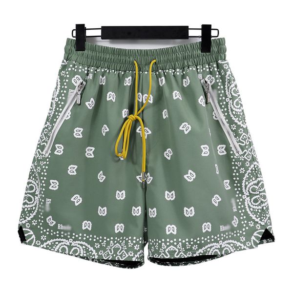 

designer shorts rhude summer fashion beach pants men street wear red blue black purple mens short us siize s-xl 18 vfzx, White;black