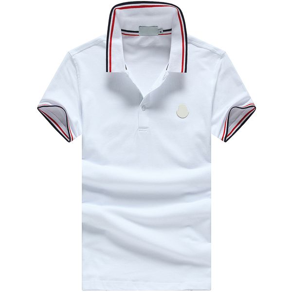 

mens monclair t shirts designer polo shirt luxury tees classic black white grey blue m01 pzgl, White;black