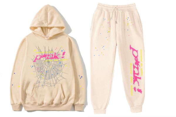 

mens pants designer pink sp5der tech fleece pant 555555 black tracksuit young thug spider hoodie 555 hoodies cotton blend shwp