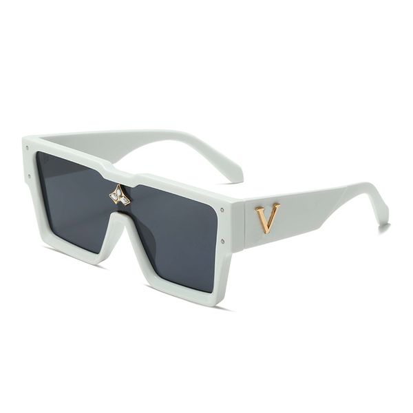 

men designer sunglasses with box for women hip hop luxury classics fashion matching driving beach shading uv protection polarized glasses gi, White;black