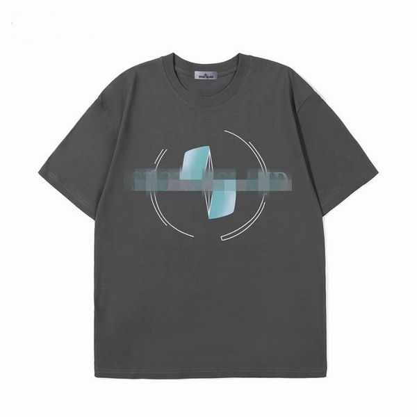 

ins tide stone solid color island men's t-shirts round neck pullover shoort sleeved fashion loose bottoming tee jpus, White;black