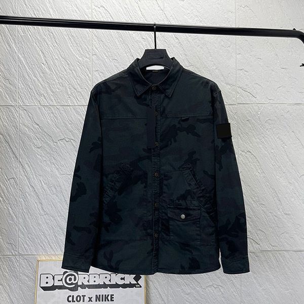 

women's outerwear designer badges zipper shirt jacket loose style spring autumn mens oxford breathable portable high street stones isla, Black;brown