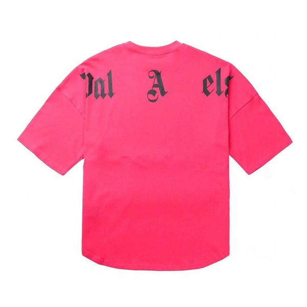 

men's t shirts palms angels t shirt city designer limited inkjet graffiti letter printing men's women's sailboat short-sleeve, White;black