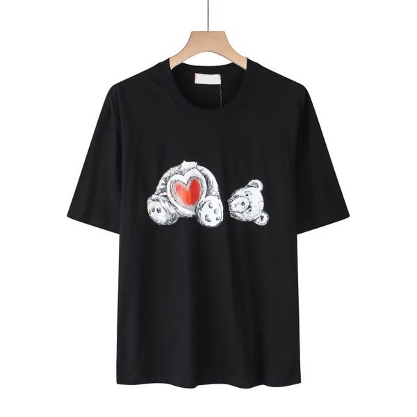 

palm t-shirt designer pa luxury tees print palms bear t shirts mens womens angle short sleeve casual streetwear clothing clothes re4u, White;black