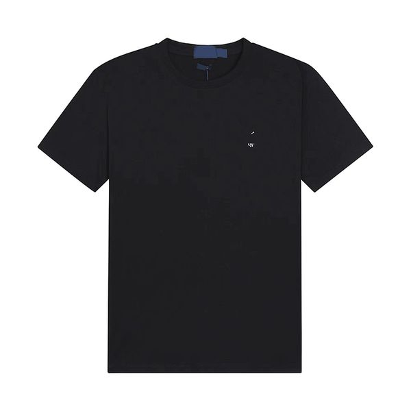 

brand men's polos tshirts summer couple multicolor trademark embroidery letters loose round neck cotton ralphs asian size nhb6 yrr9, White;black