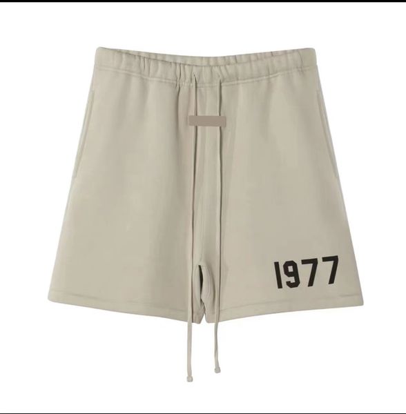 

mens womens designer essentail shorts clothing apparel essen shorts cotton sports fashion short street style tide knee length essent us size, White;black
