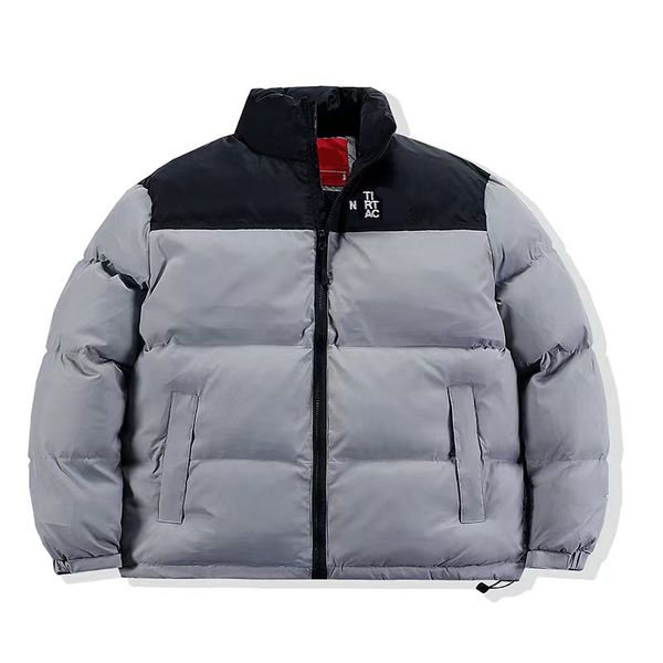 

recycled black thyme fashion down jacket north winter cotton men puffer jackets parkas with letter embroidery outdoor face coat clothes 5 j6