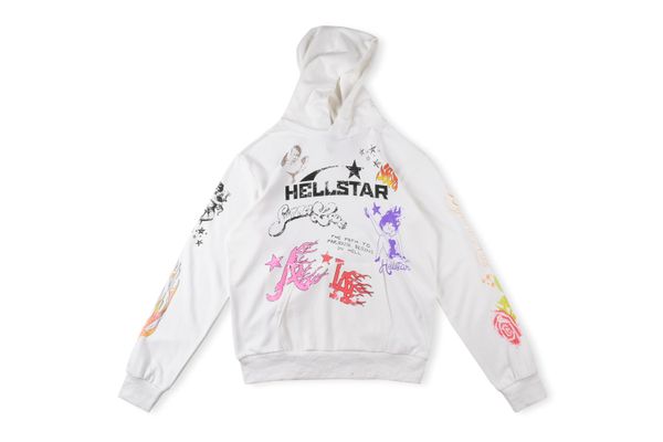 

fashion mens luxury designer hoodies men hoodies pullover hellstar blue yoga hoodios printing long sleeve street hip-hop clothing c11, Black