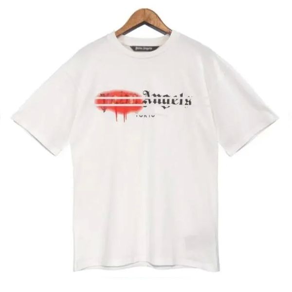 

designers mens women palmangel t shirts inkjet graffiti letter printing tees man casual chest letter palms shirt clothing short sleeve clot, White;black