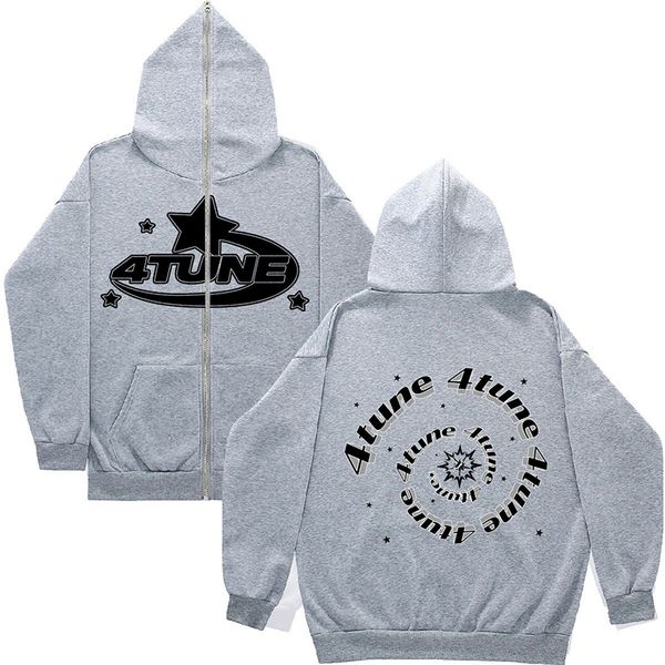 

luxury designer men hoodies large women's printed cardigan zippered hooded jacket polo hoodie couple's loose casual thickened warm, Black