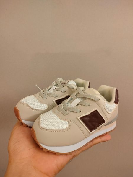 

kid sneakers nb casual 574s boys girls shoes children youth outdoor trainers toddlers sport shoe black grey royal pink white navy beige size