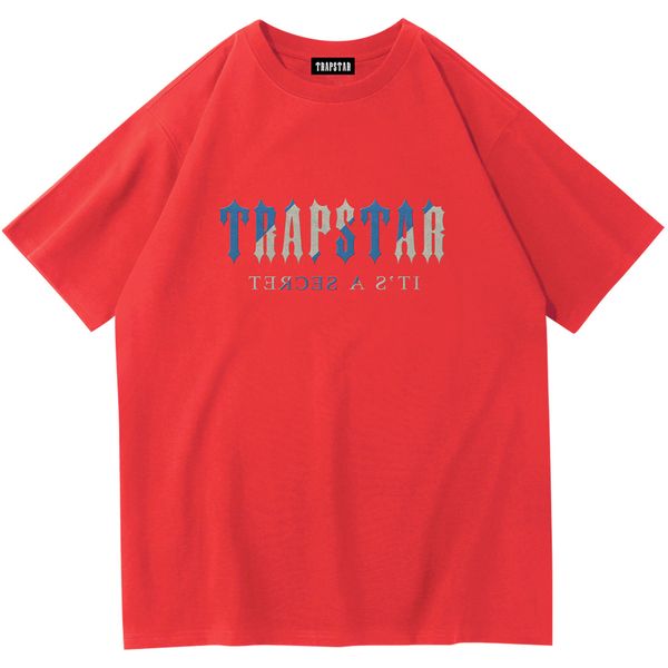 

mens trapstar designer shirt set letter embroidered tracksuit short leisure loose crew neck print luxury clothing cotton streetwear u038 5ye, White;black