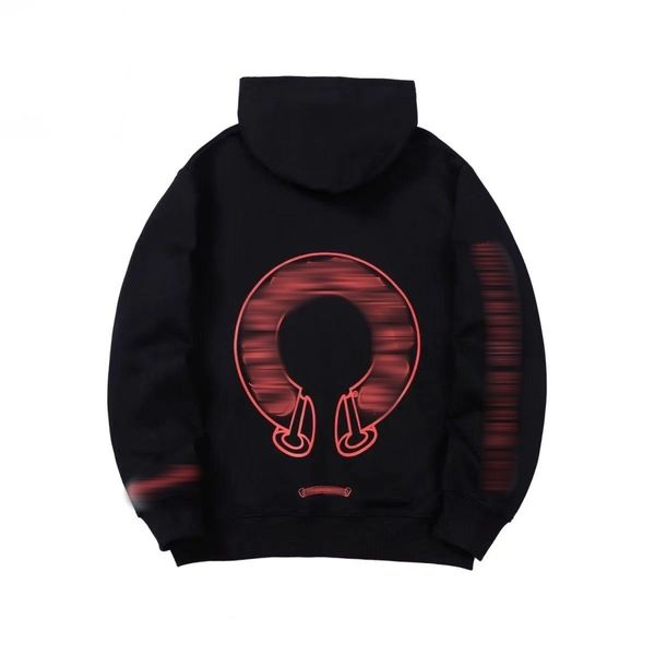 

womens hoodies designer chrome winter sweatshirts heart hoodie ch long sleeve zipper jacket loose coat hooded hoody woman casual 45 r27x, Black