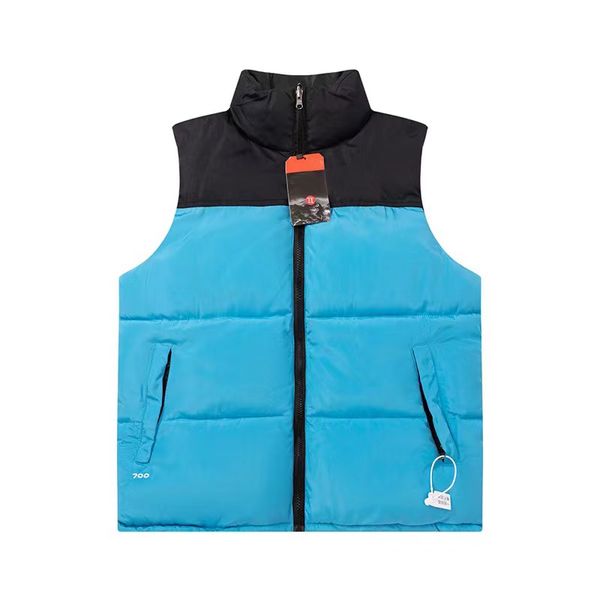

mens gilet tnf puffer bodywarmer designer vest women's outerwear autumn and winter black luxury goose feather material loose coat fashi, Black;white