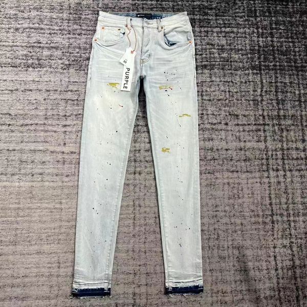 

2023 men designer antiaging slim fit casual jeans a i2, Blue