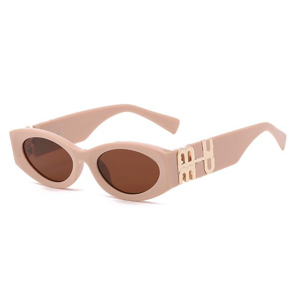

womens fashion sunglasses sunglasses mu personality mirror leg metal large letter design multicolor brand glasses factory outlet promotional, White;black