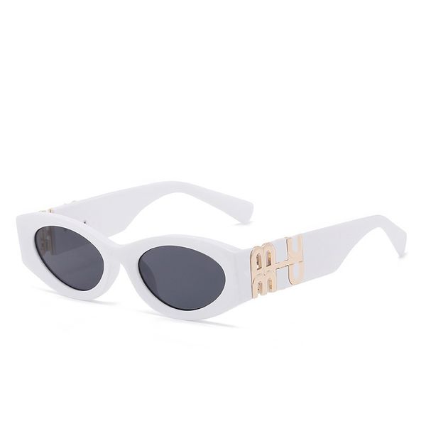 

Sunglasses mu womens sunglasses Fashion personality Mirror leg metal large letter design multicolor Brand glasses factory outlet Promotional special UIIF 6 3TSU