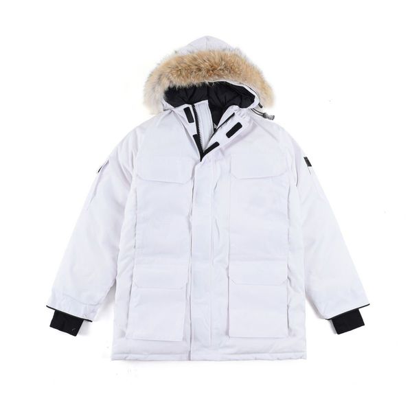 

designer jackets men's down parkas winter bodywarmer cotton luxury women's puffy windbreakers couples thickened warm coats custom, Black
