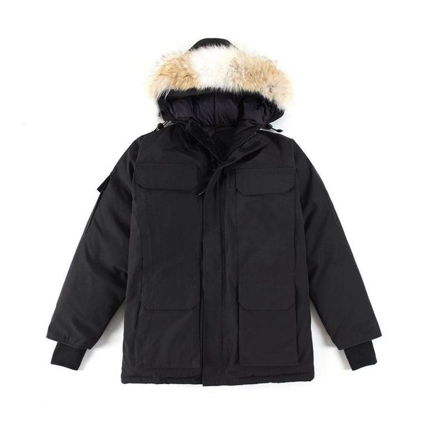 

designer jackets men's down parkas winter bodywarmer cotton luxury women's puffy windbreakers couples thickened warm coats custom, Black
