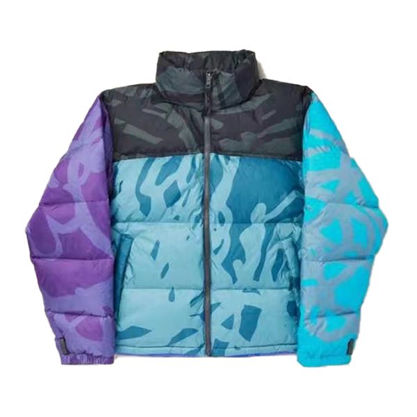 

men's brown puff jacket down parka designer zipper black women's alphabet print winter ski coat female male couple clothing g3dr
