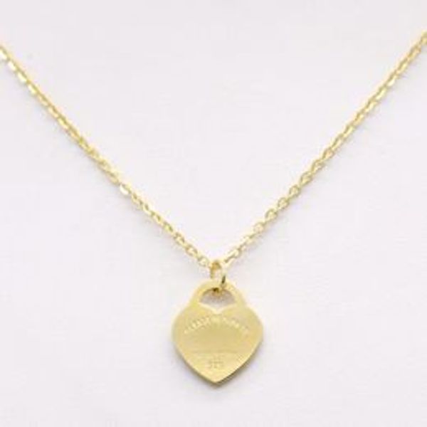 

t home explosive stainless steel heart necklace choker short style women's accessories single peach holiday gift preferred 2at2f, Silver