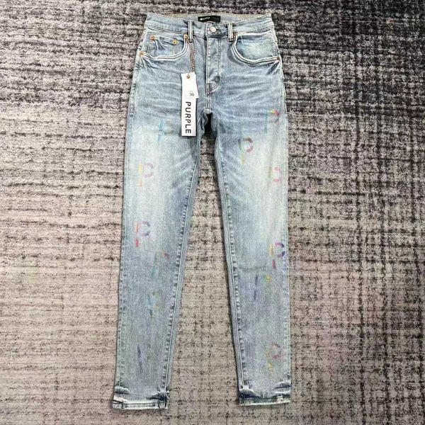 

purple-brand fashion mens jeans cool style luxury designer denim pant distressed ripped biker black blue jean slim fit motorcycle size 28-40