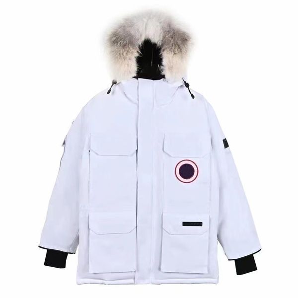 

designer mens canadian goose puffer down womens jacket parkas winter thick warm coats windproof embroidery letters streetwear outerwear 2 8m, Black