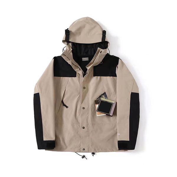 

designer mens technical jacket spring autumn windrunner tee fashion hooded sports windbreaker casual zipper outdoor jackets clothing za0o, Black;brown