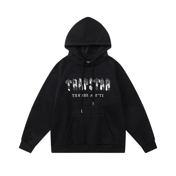 

classic brand tracksuit embroidery mens hoodie sportswear warm loose jogging designers clothese5kj61gj, Black