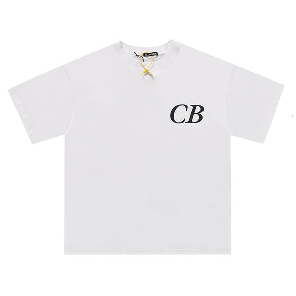 

men's t-shirts cole buxton brown royal blue classic slogan printing shirt men women 100% cotton oversized cb tee casual streetwear a37k, White;black