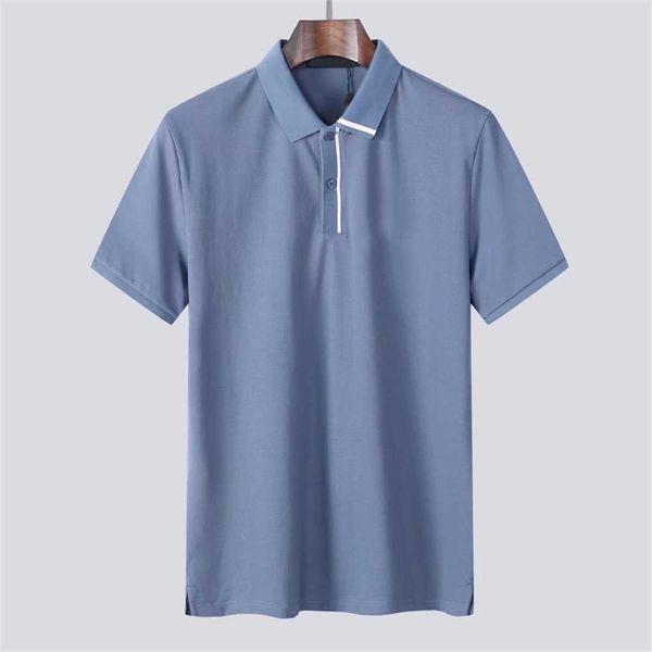 

men s polos combed cotton summer clothing cotton short sleeve business designer polop animal pattern psycho bunny casual striped breathable, White;black