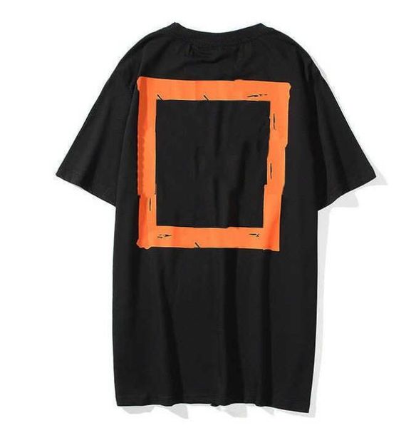 

2023 men's t-shirts summer t-shirt mens womens designersoff loose tees man casual shirt luxurys clothing streetwear shorts sleeve polos, White;black