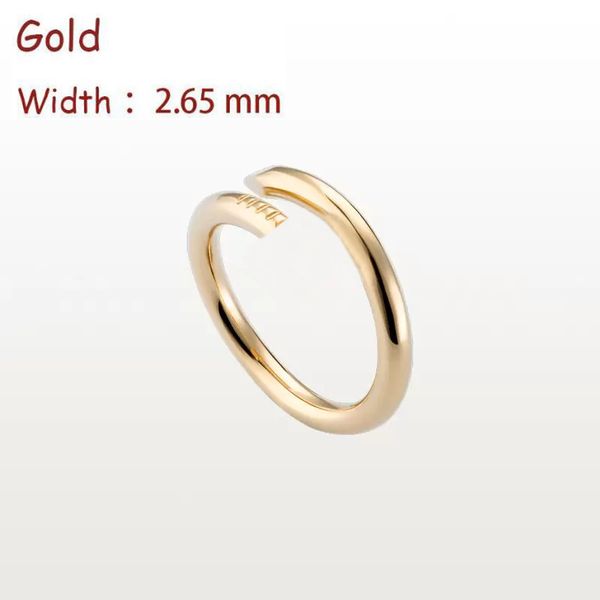 

designer nail ring luxury jewelry midi love just a rings women steel alloy gold-plated process fashion accessories never fade not allergic s, Silver