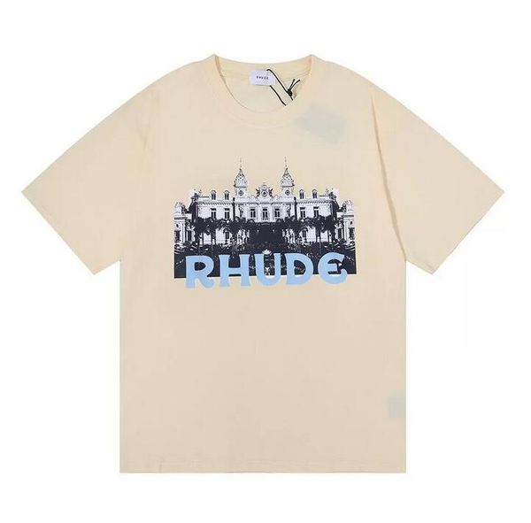 

2023 rhude t-shirt designer t shirt mens womens t shirts spring autumn t-shirts letter print short sleeve us size m-xxl 16 pujs, White;black