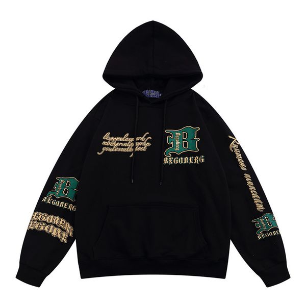 

mens hoodies sweatshirts hip hop streetwear sweatshirt painting rose chain fire flame print hooded pullover men harajuku cotton black 230207