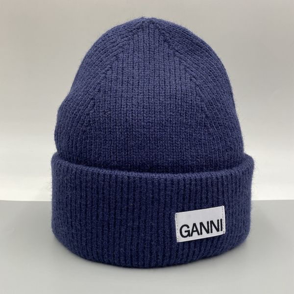 

designer new womens mens berets gannis three fold male female couples fashion brand knitted hat thickened warm beanie winter hatcl3n, Blue;gray