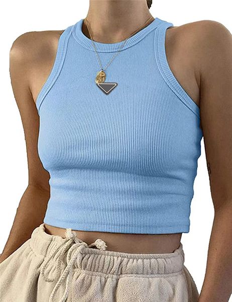

designer triangletanks sling tank women's vests shirts knits sleeveless women tee knitted sport woman vest tees 2cgo, White