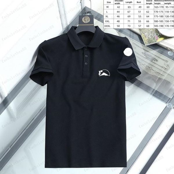

2023 mens stylist polo shirts luxury brand mens designer polo t shirt summer fashion breathable short-sleeved lapel casual 863z, White;black