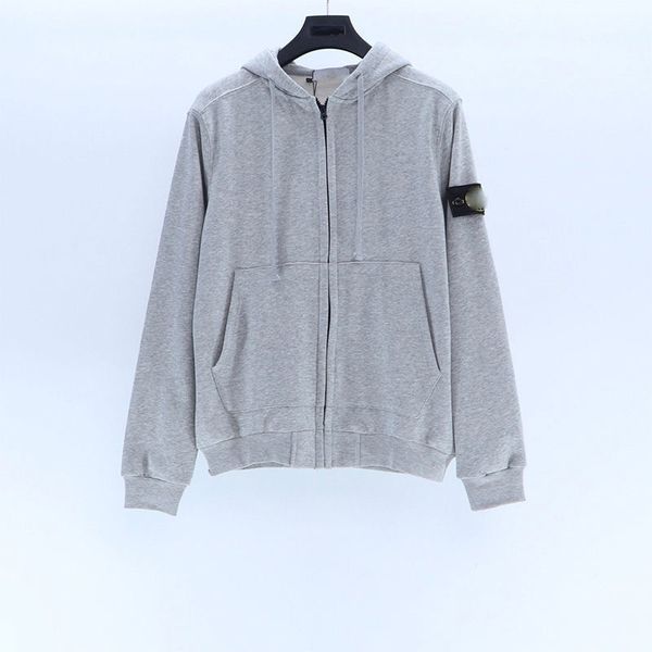 

zipper mens hoodies jacket womens men deisigners hoody stylist cartoon fashion island pattern printing hoodies stone jacket man good quality, Black