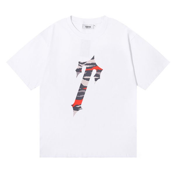 

mens trapstar new fashion crew neck t shirt short sleeve print chenille tracksuit black cotton london streetwear s-xl 8bai 4q9wz, White;black