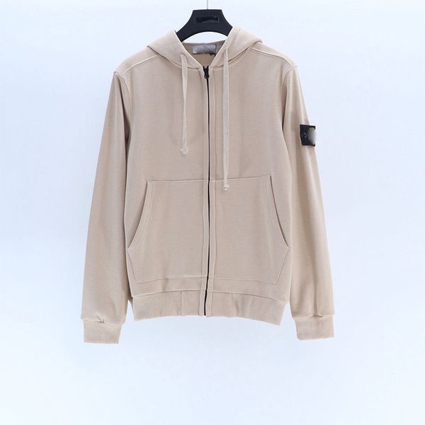 

hoodies zipper mens jacket womens men deisigners hoody stylist cartoon fashion island pattern printing hoodies stone jacket man good quality, Black