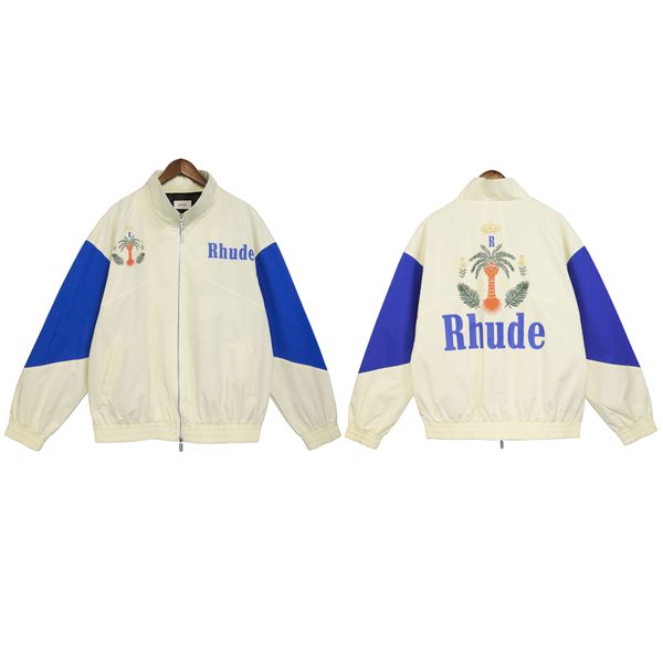

rhude brand design men jackets spring summer long sleeve coat mens jacket us size s-xl 7q3i, Black;brown