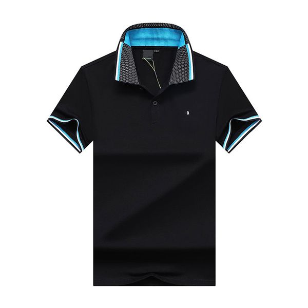 

boss men t shirts designer boss polo shirt lapel fashion brand luxury business men's clothing summer trend m-xxxl ddkb, White;black