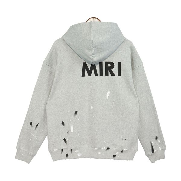

amirri mens womnes hoodie designer graffiti hoodies sweater hoodies pullover sweatshirts hip hop letter print cottons hooded s-xl 14 rv3n, Black