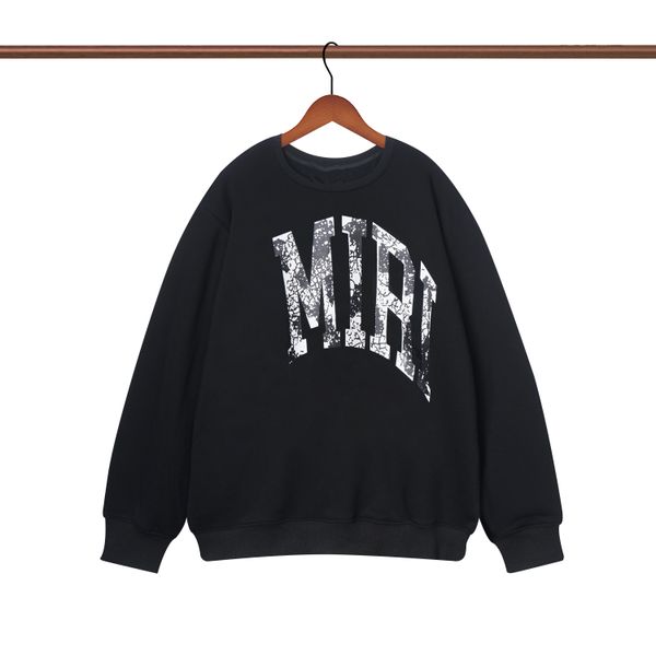 

amirri mens womnes hoodie designer graffiti hoodies sweater hoodies pullover sweatshirts hip hop letter print cottons hooded s-xl 17 a245, Black