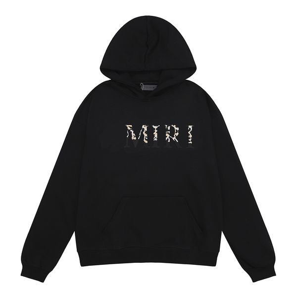 

amirri mens womnes hoodie designer graffiti hoodies sweater hoodies pullover sweatshirts hip hop letter print cottons hooded s-xl 12 gr0h, Black