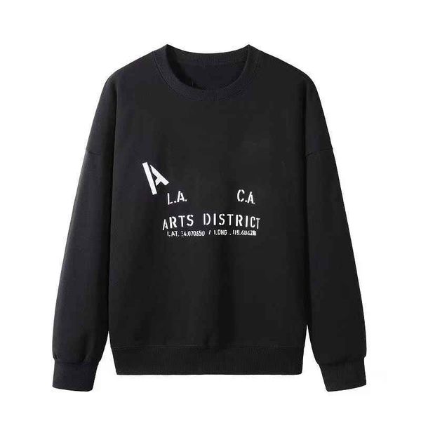 

designer winter men hoodies pullover ink-splashing long sleeve woman clothing street retro letter casual couple hooded hip hop printed quali, Black